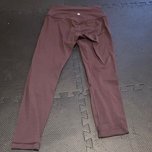 Brown lululemon align leggings size 6